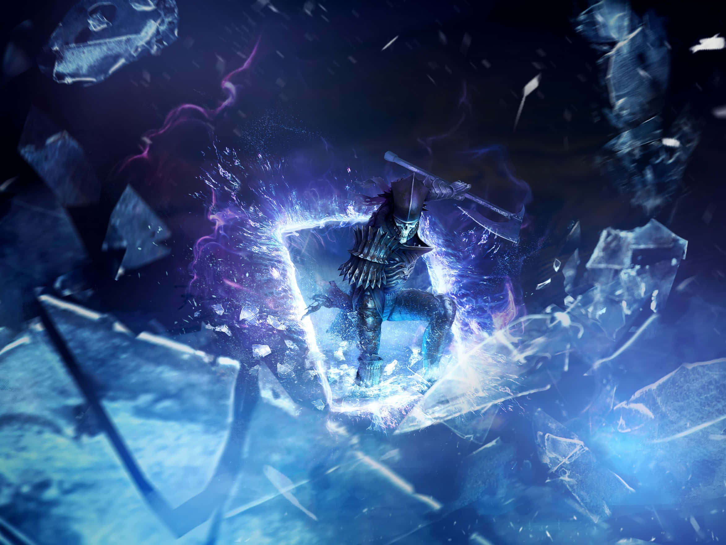Gwent The Witcher Card Game, warrior, dark armor, Full HD Desktop Wallpaper
