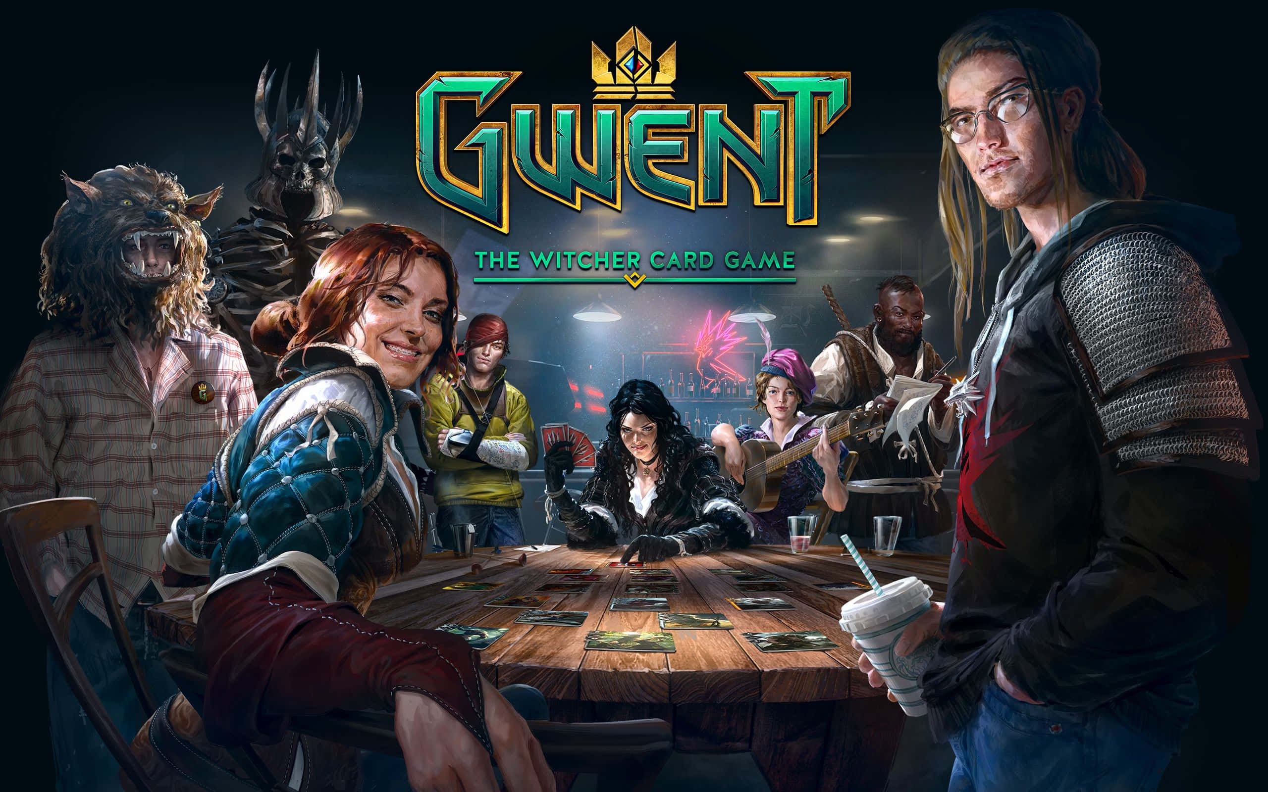 Gwent The Witcher Card Game, fantasy characters, real person, 2K Desktop Wallpaper
