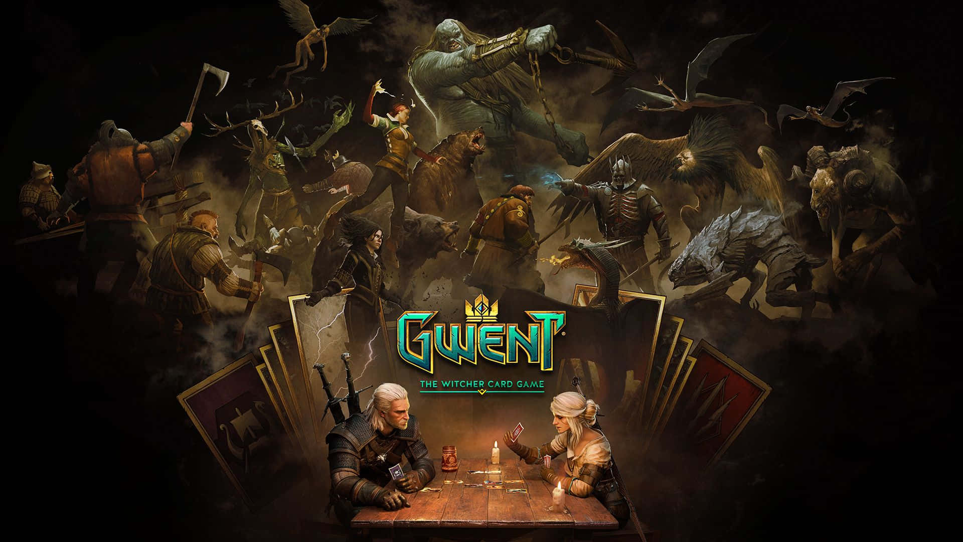 Gwent The Witcher Card Game, duel, table, Full HD Desktop Wallpaper