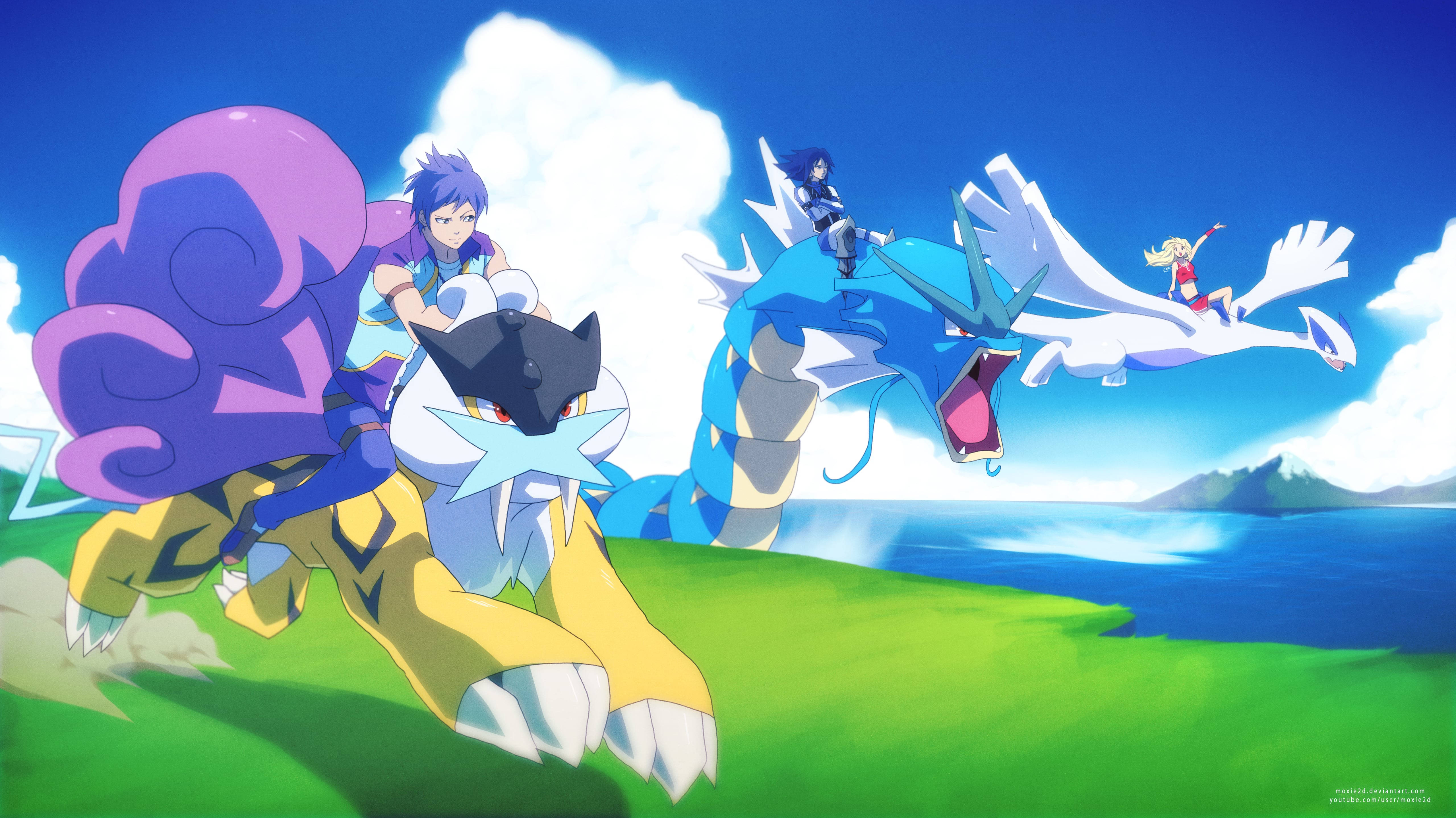 Gyarados, legendary Pokémons, anime characters, 5K Desktop Wallpaper