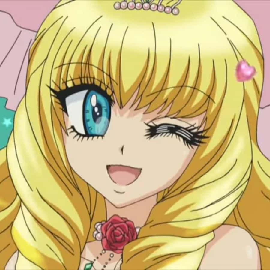 Gyaru, golden hair, blue eyes, SD Desktop Wallpaper