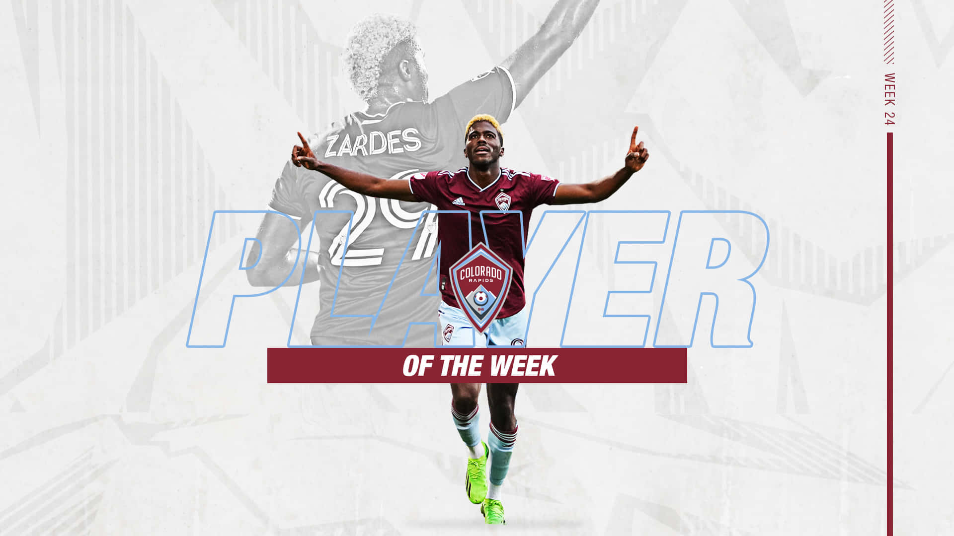 Gyasi Zardes, maroon jersey, soccer player, Full HD Desktop Wallpaper