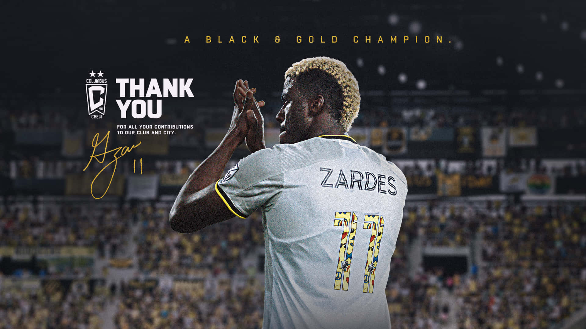 Gyasi Zardes, gray jersey, number 11, Full HD Desktop Wallpaper
