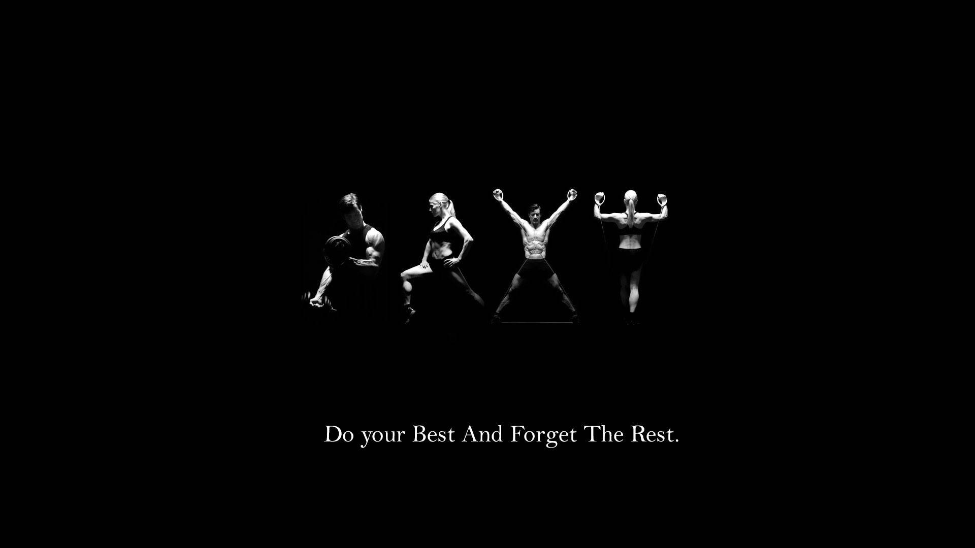 exercises, gym motivation, silhouetted figures, Full HD Desktop Wallpaper