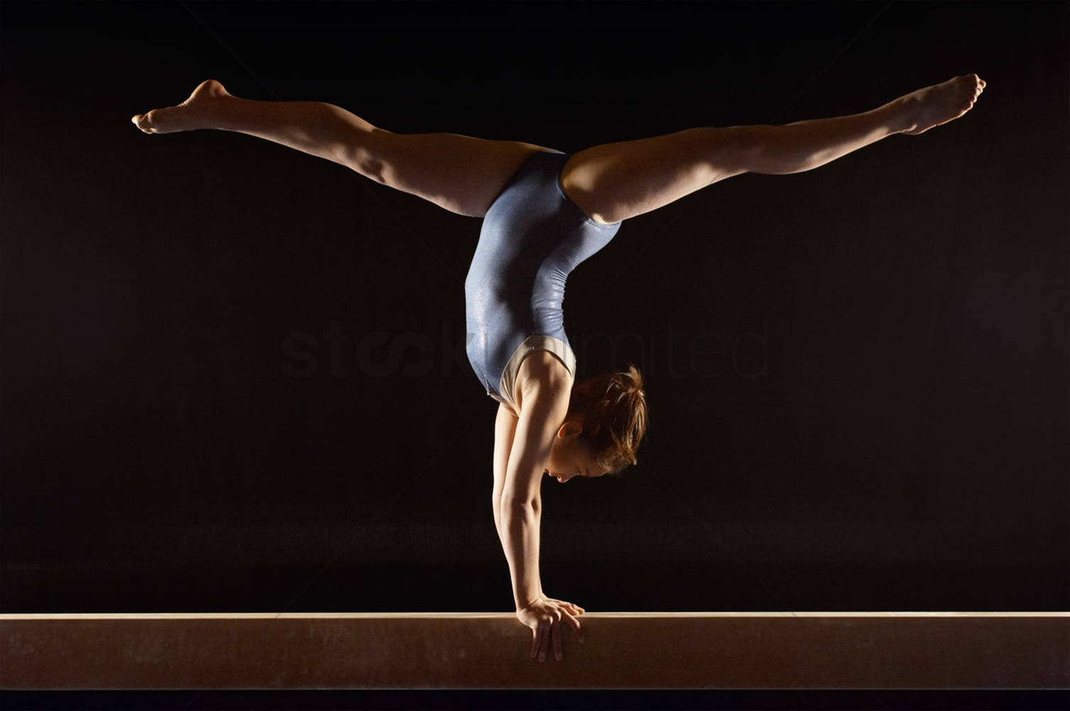teen girl, handstand, balance beam, HD Desktop Wallpaper