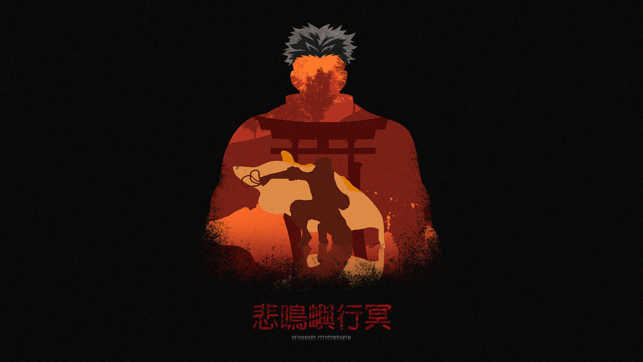 Gyomei Himejima, spiky-haired, sword, HD Desktop Wallpaper