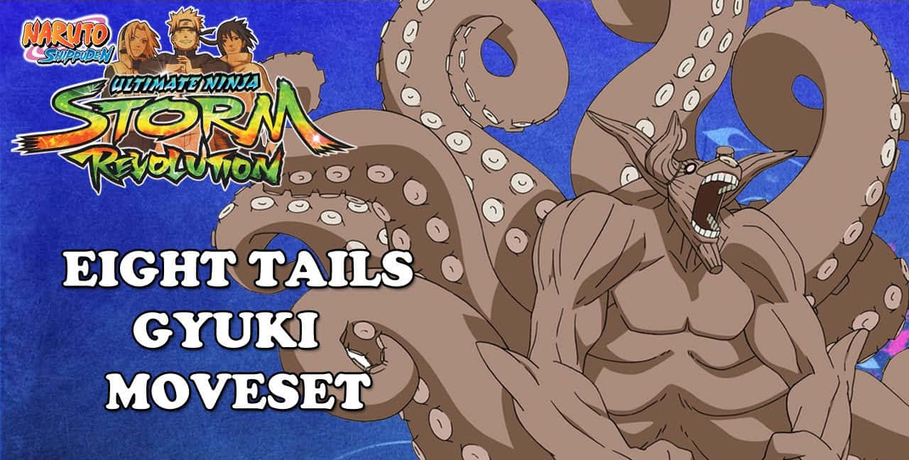 Gyuki, eight-tails beast, brown eight-tailed fox, HD Desktop Wallpaper