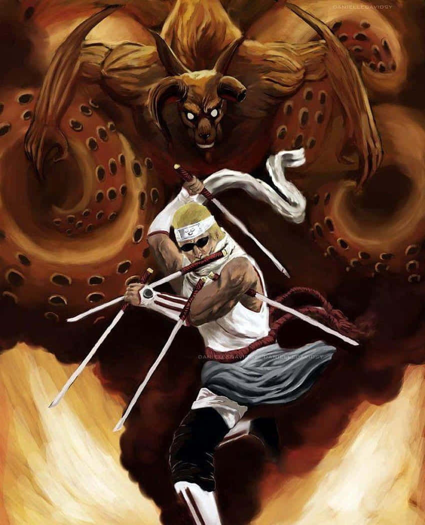 Gyuki, ninja, blonde hair, SD Phone Wallpaper
