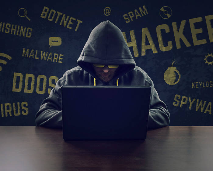 hacker, laptop, glowing glasses, SD Desktop Wallpaper