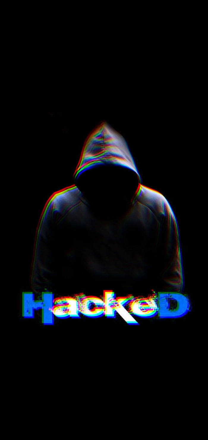 Hacker, hacked text, chromatic aberration, HD Phone Wallpaper