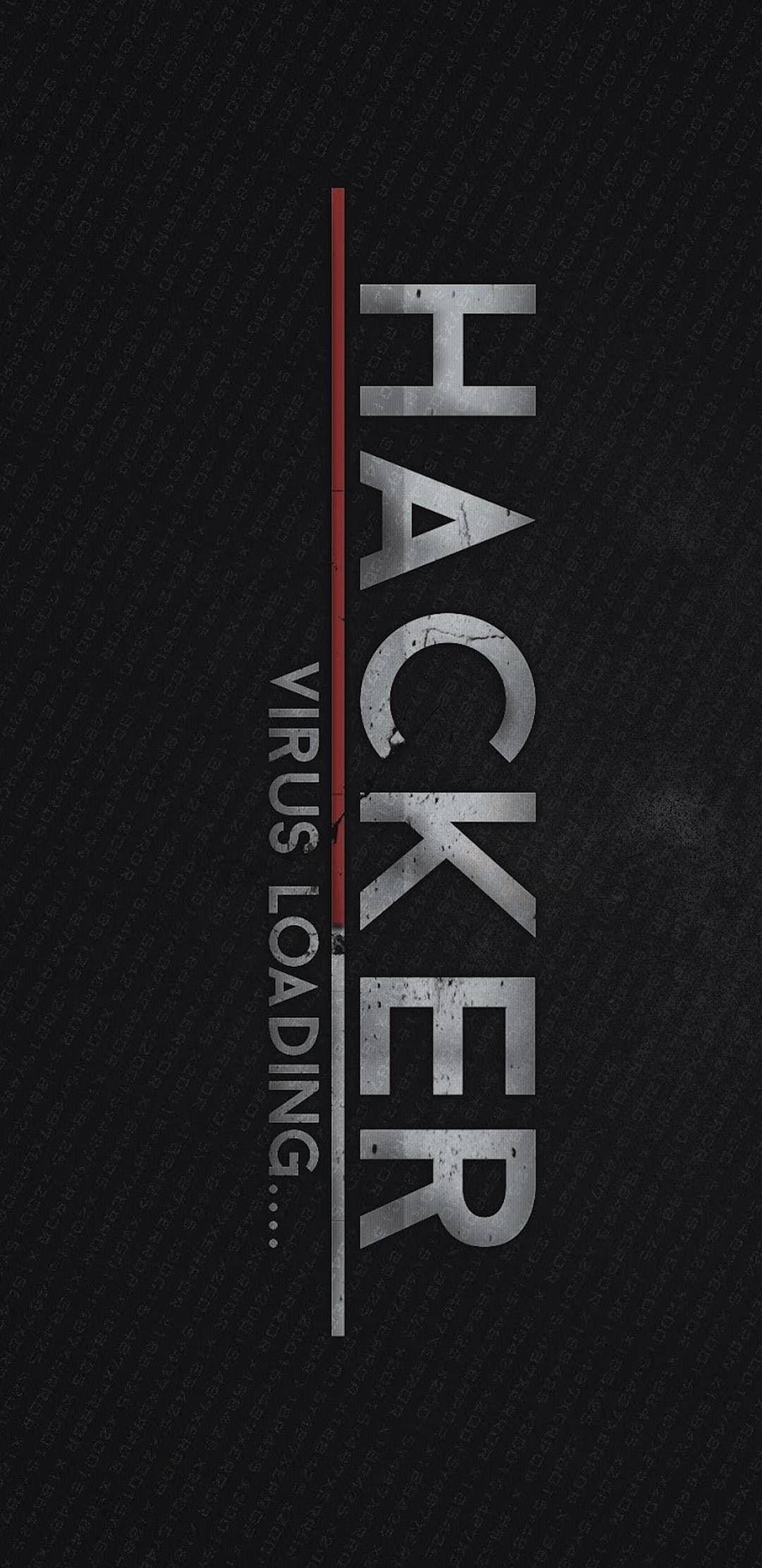 hacker, virus loading, metallic, Full HD Phone Wallpaper