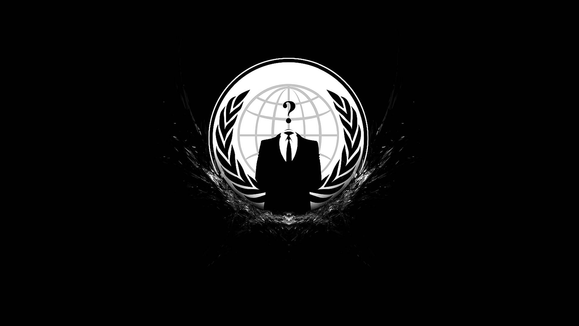 Anonymous, question mark, laurel wreaths, Full HD Desktop Wallpaper