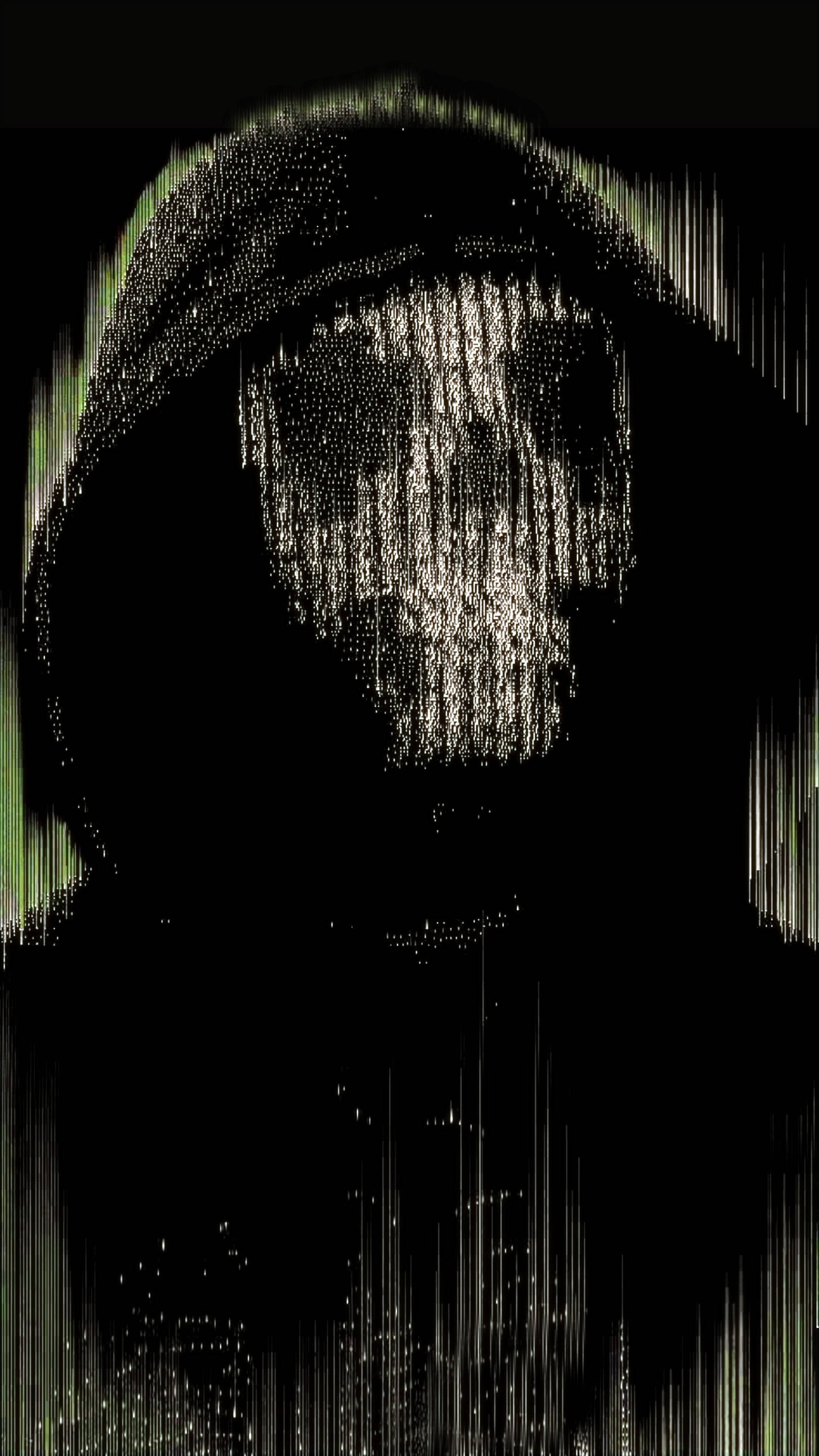 skull hacker, hoodie, hacking android, 4K Phone Wallpaper