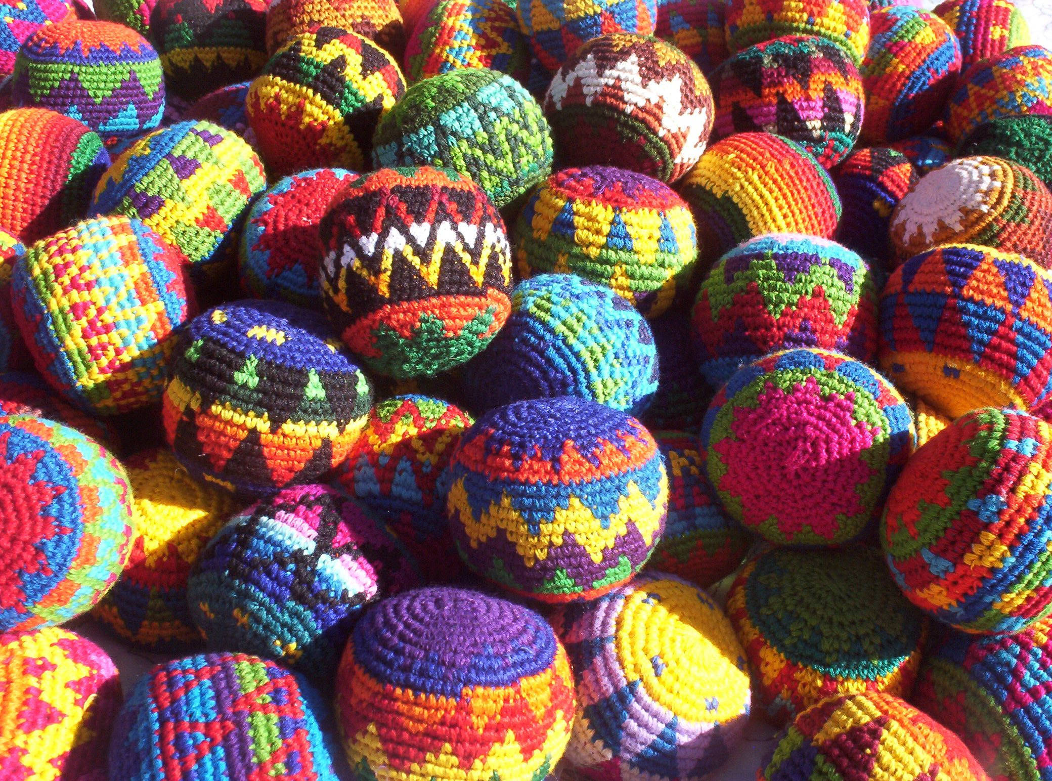 hacky sack, crochet, tribal design, Full HD Desktop Wallpaper