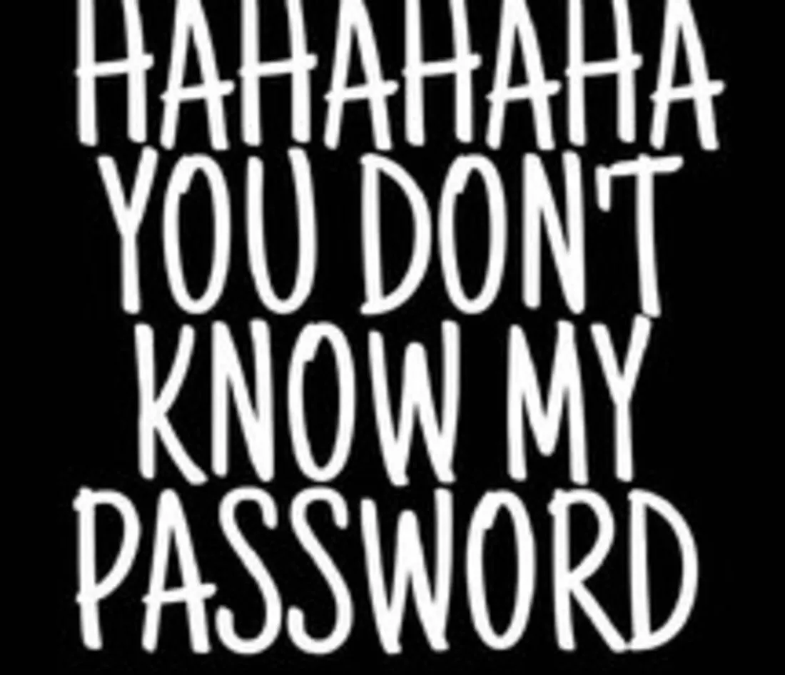 Hahaha You Dont Know My Password