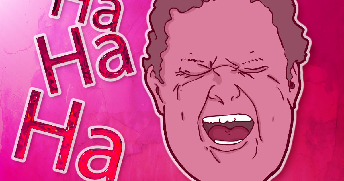 Hahaha, Ha Ha Ha, vibrant pink background, SD Desktop Wallpaper