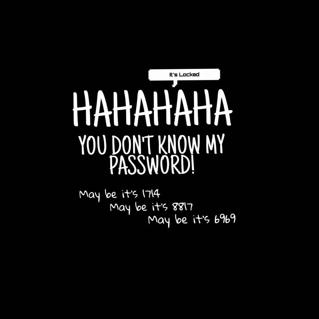 Hahaha, black background, white text, HD Desktop Wallpaper