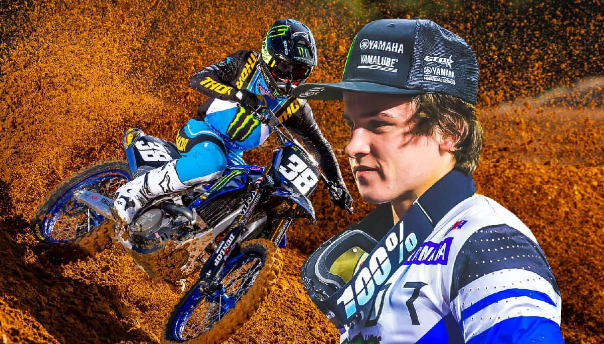 Haiden Deegan, motocross rider, blue gear, SD Desktop Wallpaper