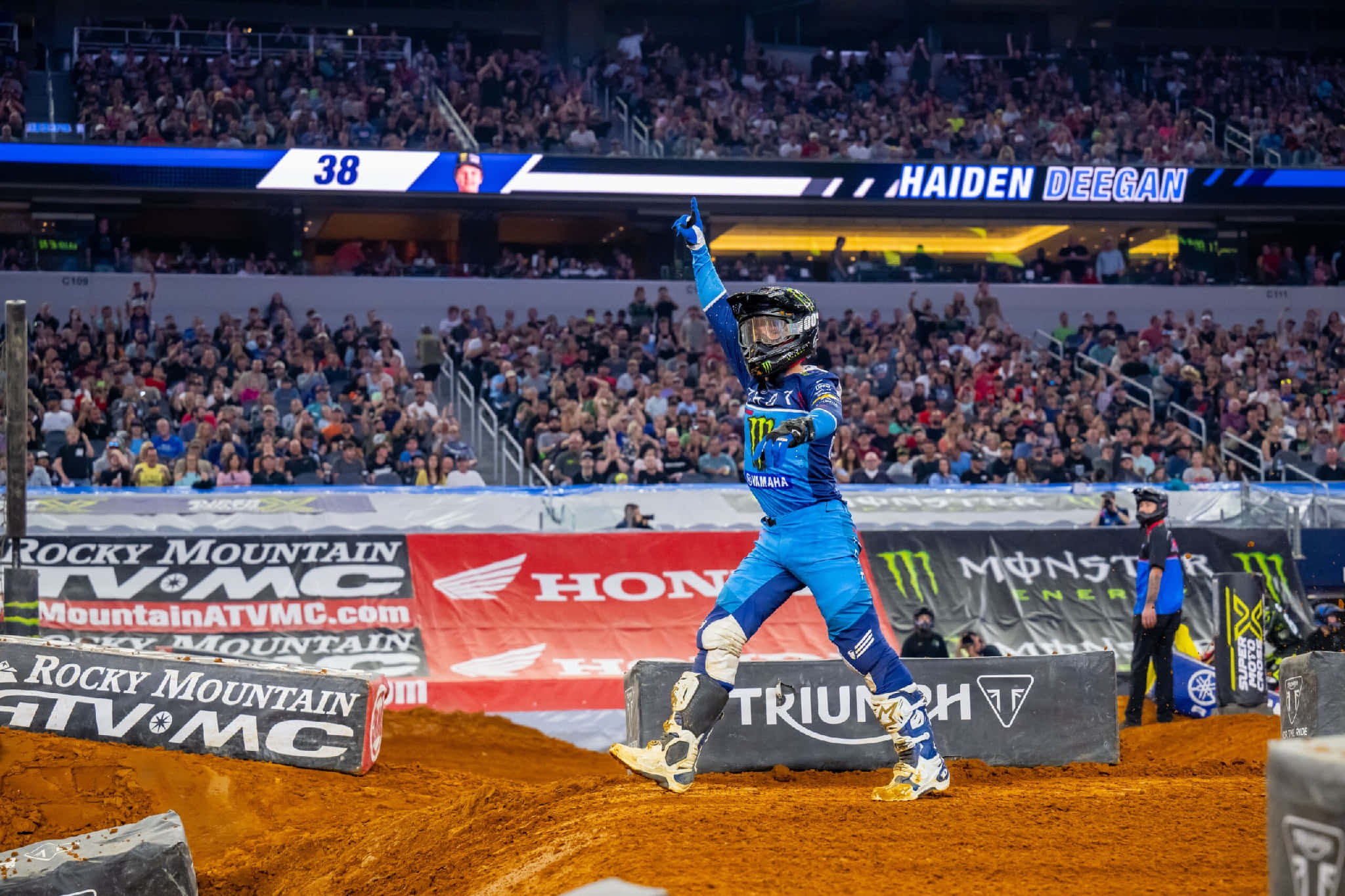 Haiden Deegan, motocross, victory celebration, Full HD Desktop Wallpaper