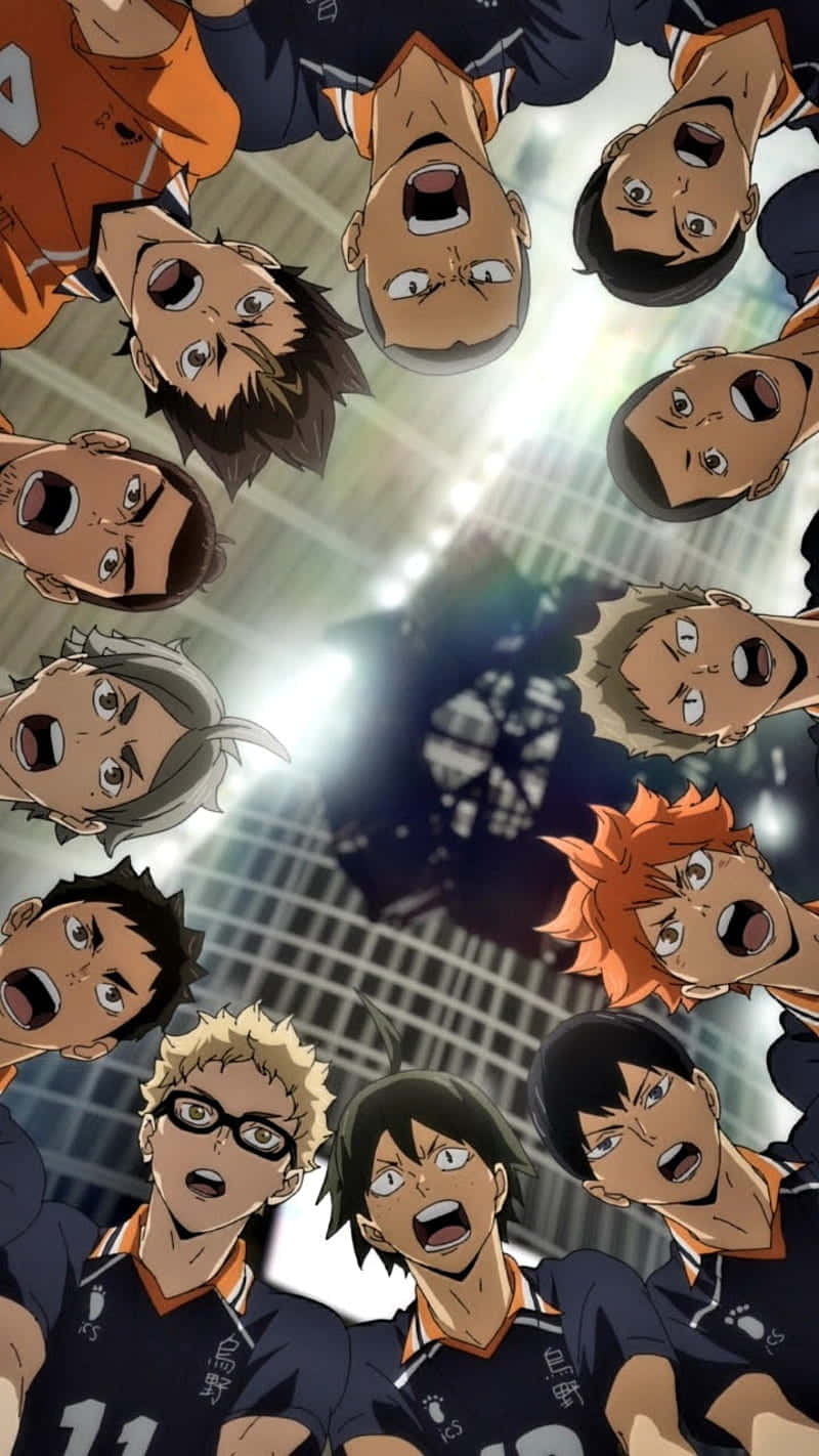 Haikyuu Captains, anime volleyball players, circle overhead, HD Phone Wallpaper