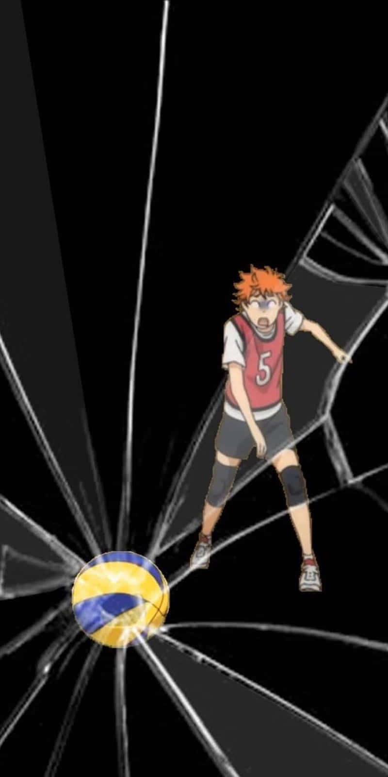 Haikyuu Fan Art, orange hair, volleyball player, HD Phone Wallpaper