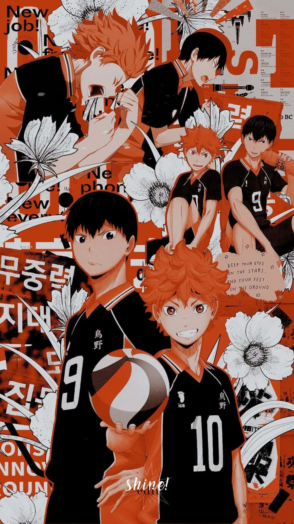 Haikyuu, iPhone, black jerseys, HD Phone Wallpaper