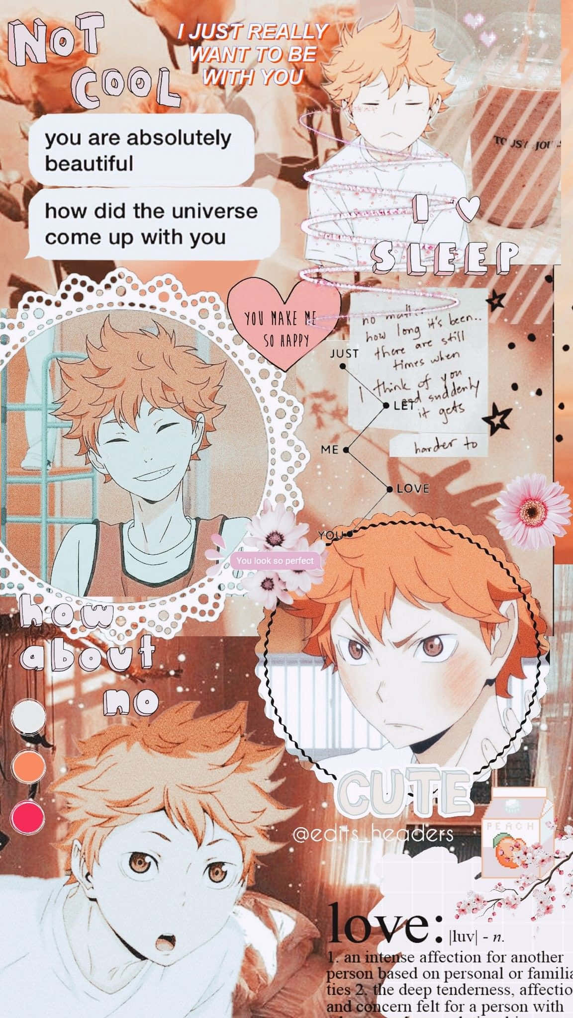 Haikyuu, iPhone, orange-haired characters, Full HD Phone Wallpaper