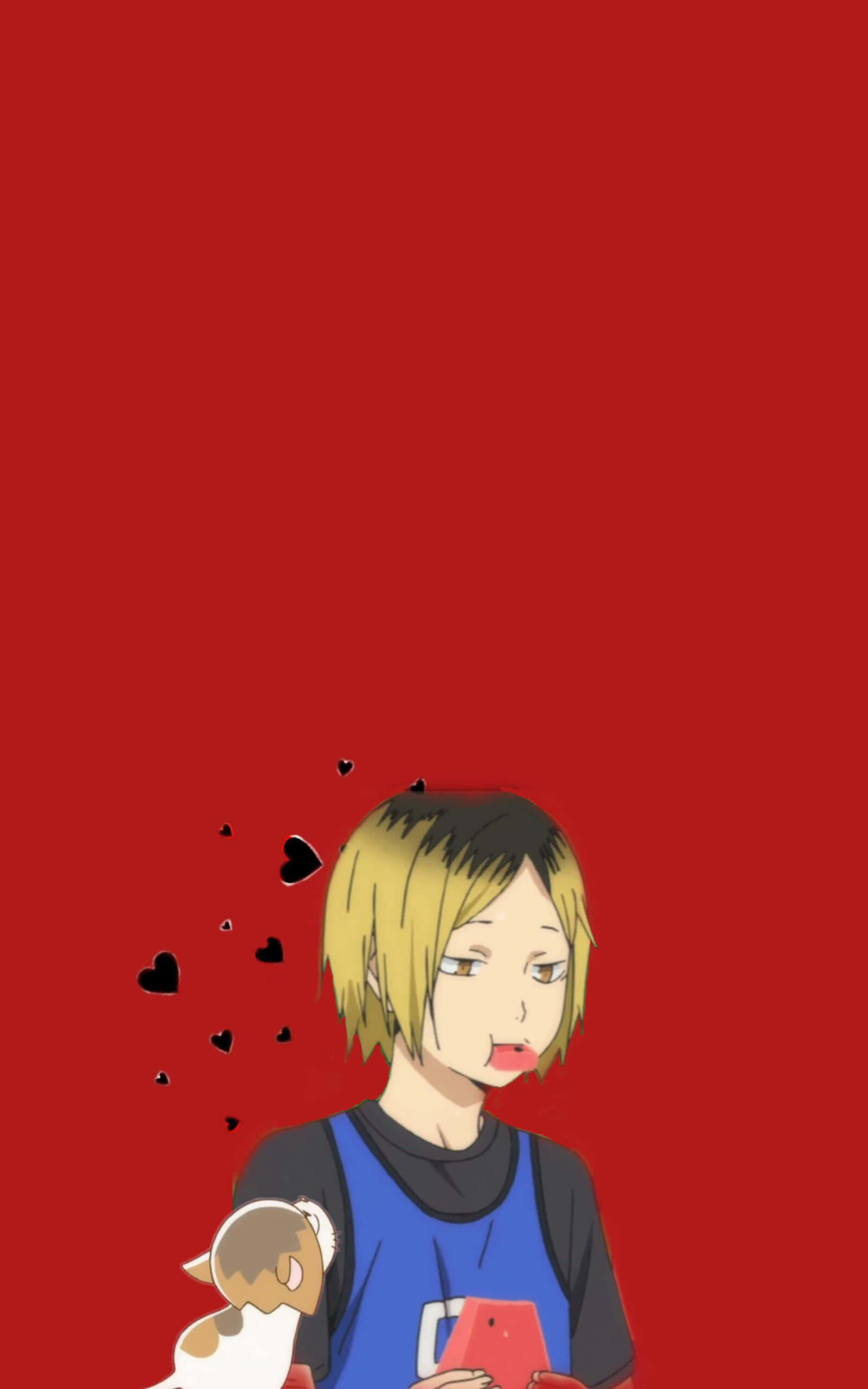 Haikyuu, blonde anime boy, blue jersey, 2K Phone Wallpaper