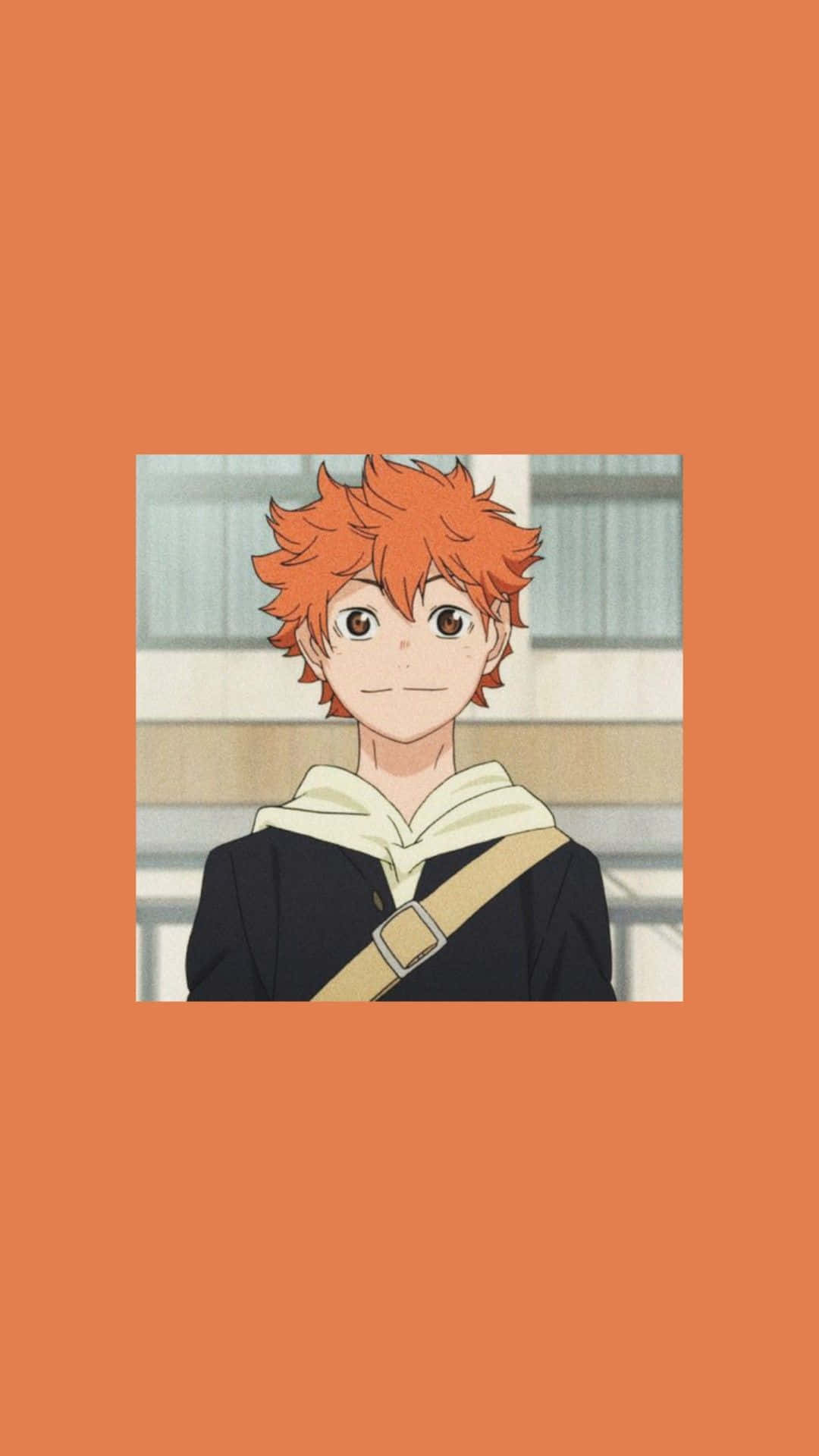 Haikyuu, anime character, spiky orange hair, Full HD Phone Wallpaper
