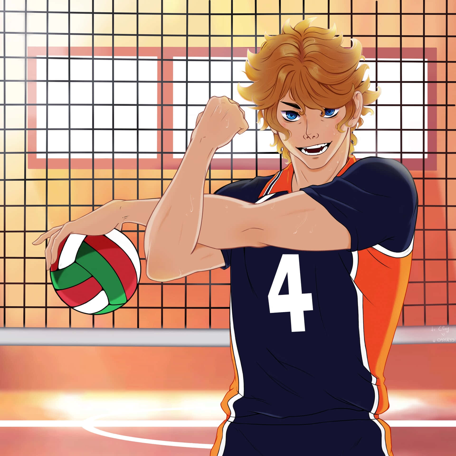 Haikyuu Team, anime volleyball player, blonde hair, Full HD Desktop Wallpaper