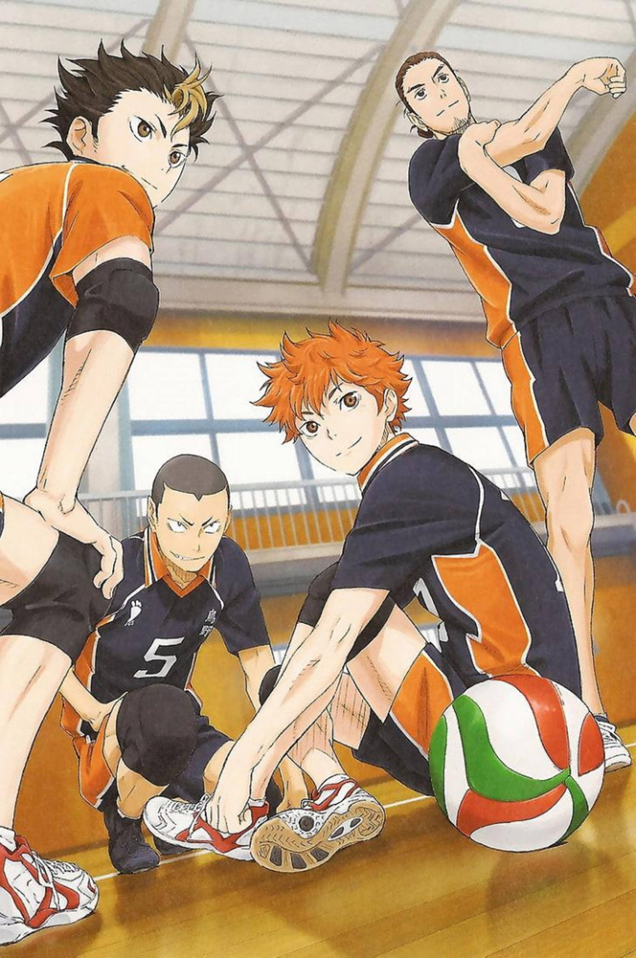 Haikyuu, 4K, volleyball players, 2K Phone Wallpaper