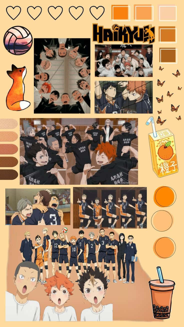 Haikyuu!!, anime characters, volleyball scenes, HD Phone Wallpaper