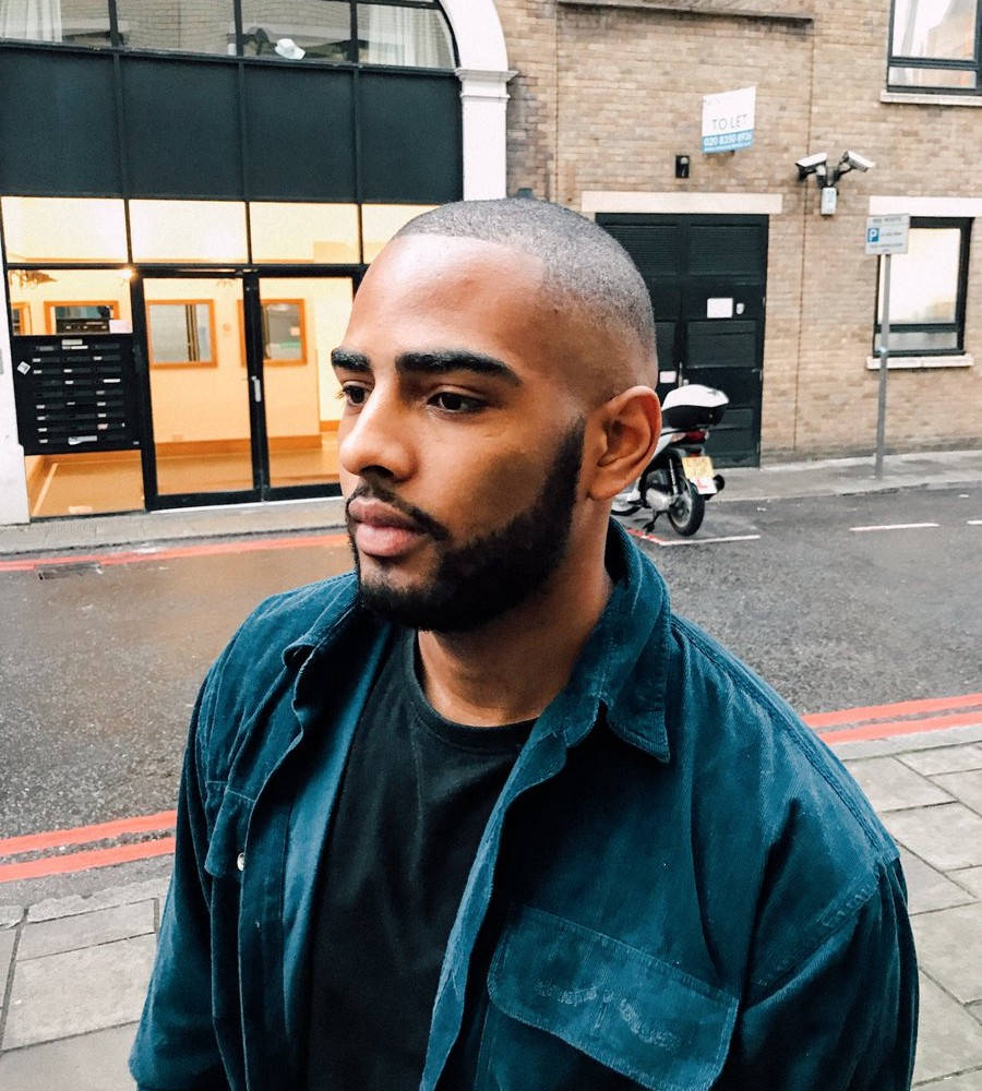 buzz cut, shaved head, beard, SD Phone Wallpaper