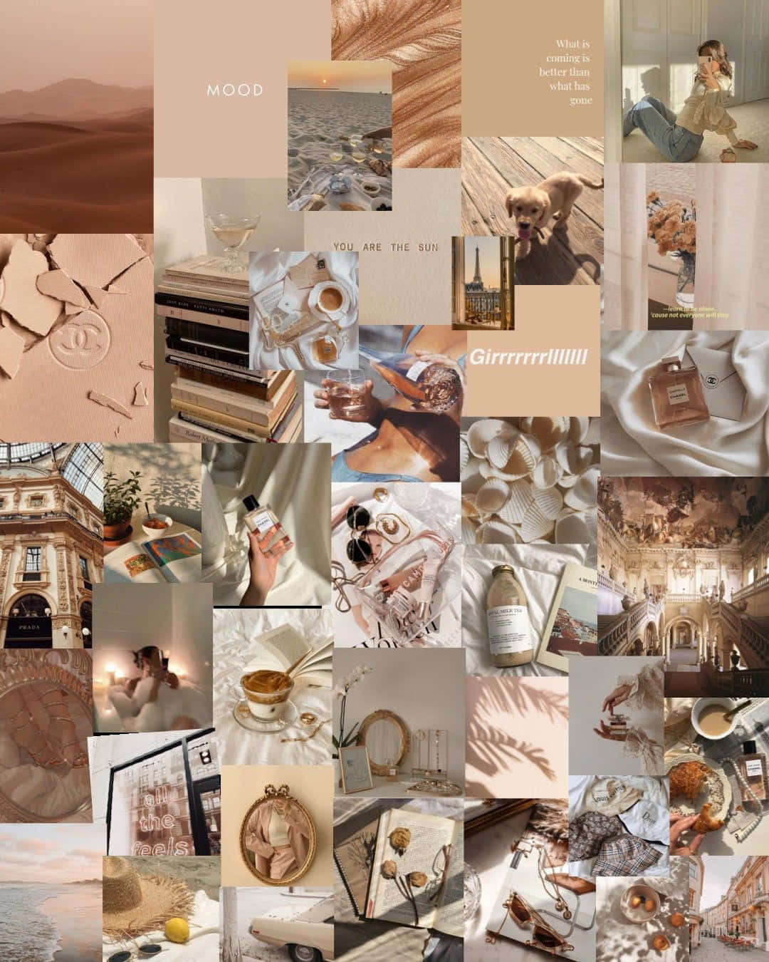 luxe haircare, soft beige, peach, HD Phone Wallpaper