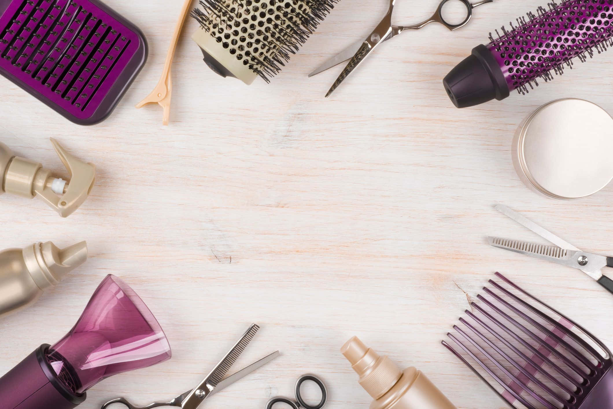 haircare, purple, gold, Full HD Desktop Wallpaper
