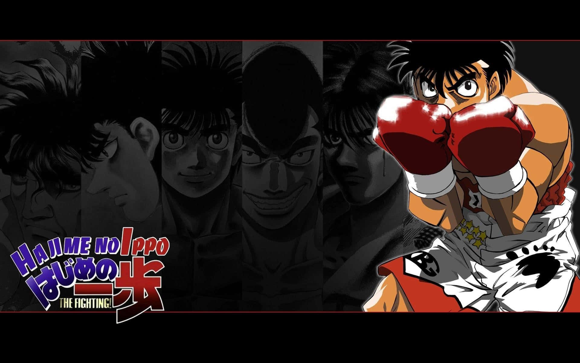 Hajime no Ippo, anime boxer, red gloves, Full HD Desktop Wallpaper