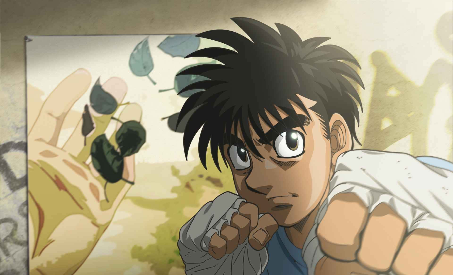 Hajime no Ippo, anime boy, spiky black hair, Full HD Desktop Wallpaper