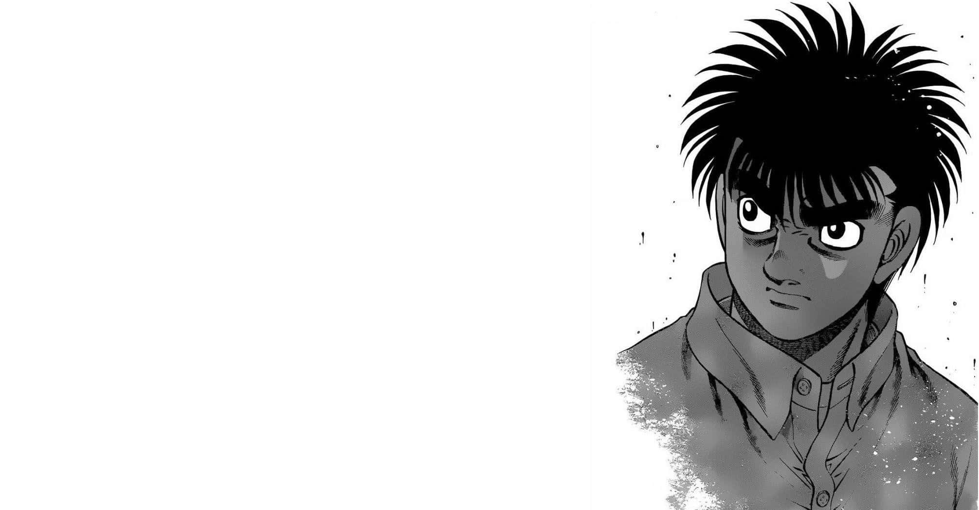 Hajime no Ippo, manga portrait, spiky black hair, Full HD Desktop Wallpaper