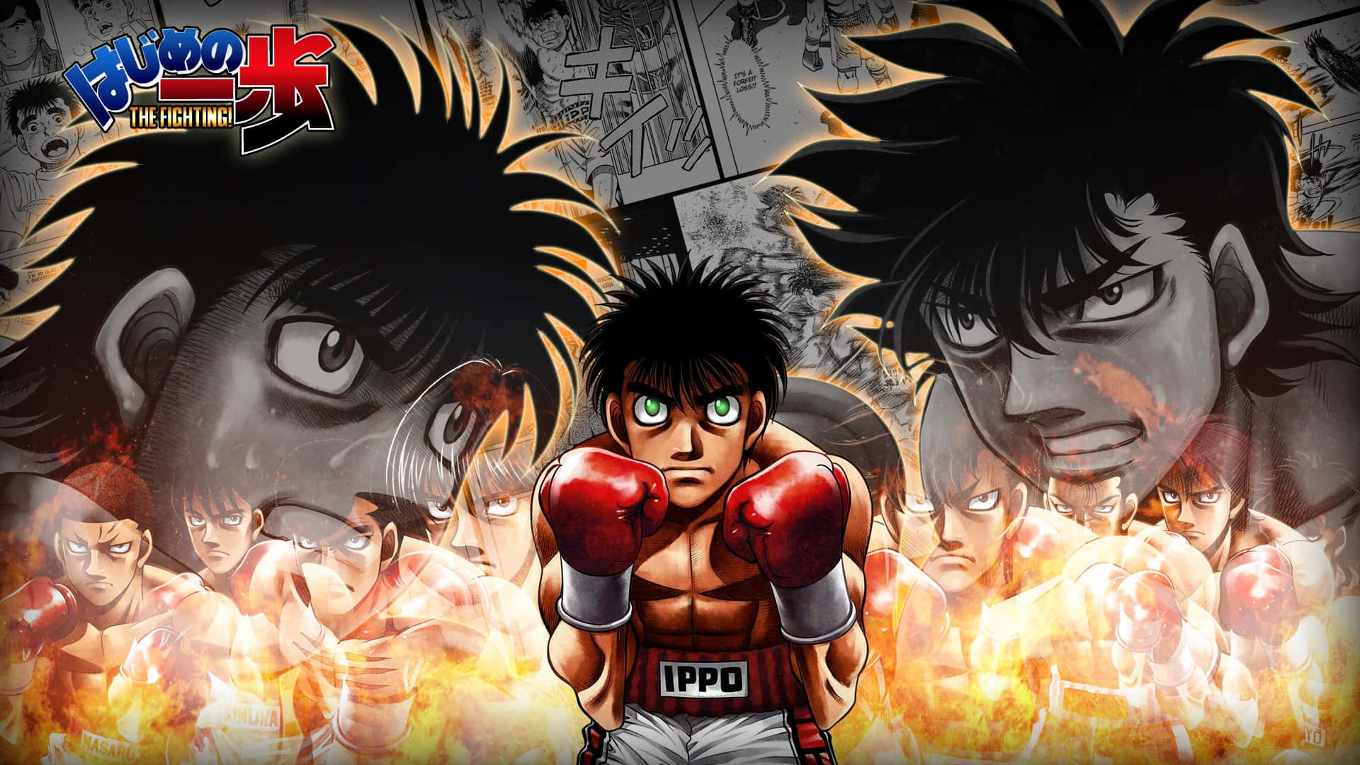 Hajime no Ippo, red gloves, anime characters, Full HD Desktop Wallpaper