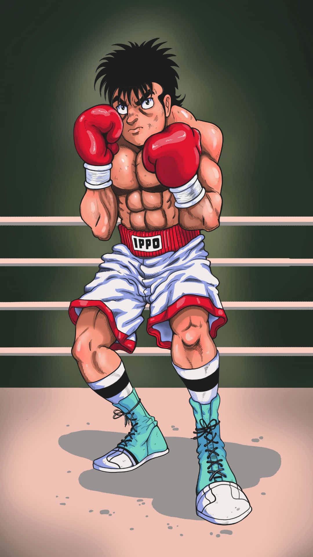 Hajime no Ippo, main character, red gloves, Full HD Phone Wallpaper