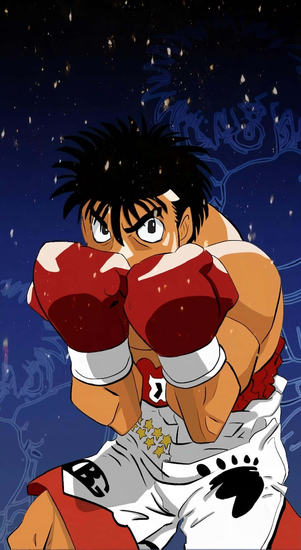 Hajime no Ippo, anime boxer, red gloves, Full HD Phone Wallpaper