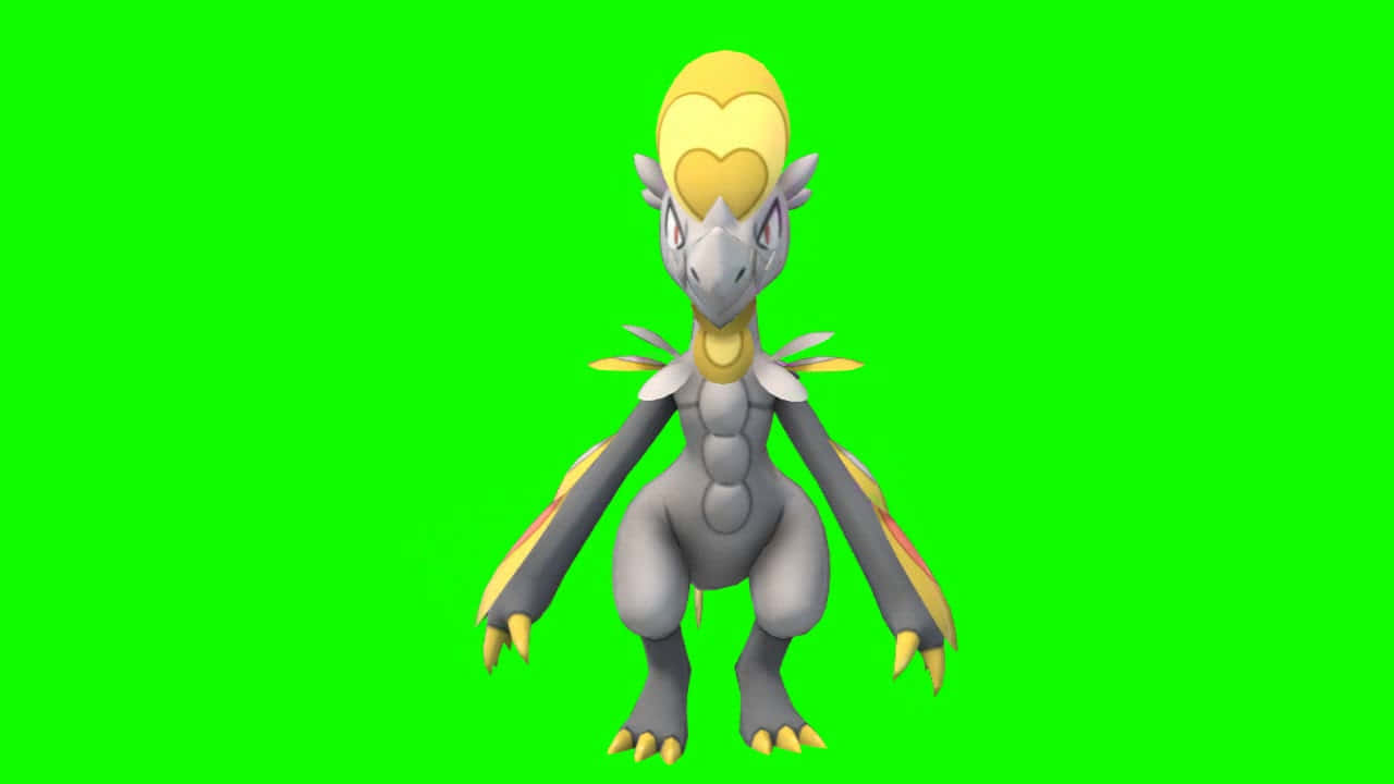 Hakamo-o, gray body, yellow crest, HD Desktop Wallpaper