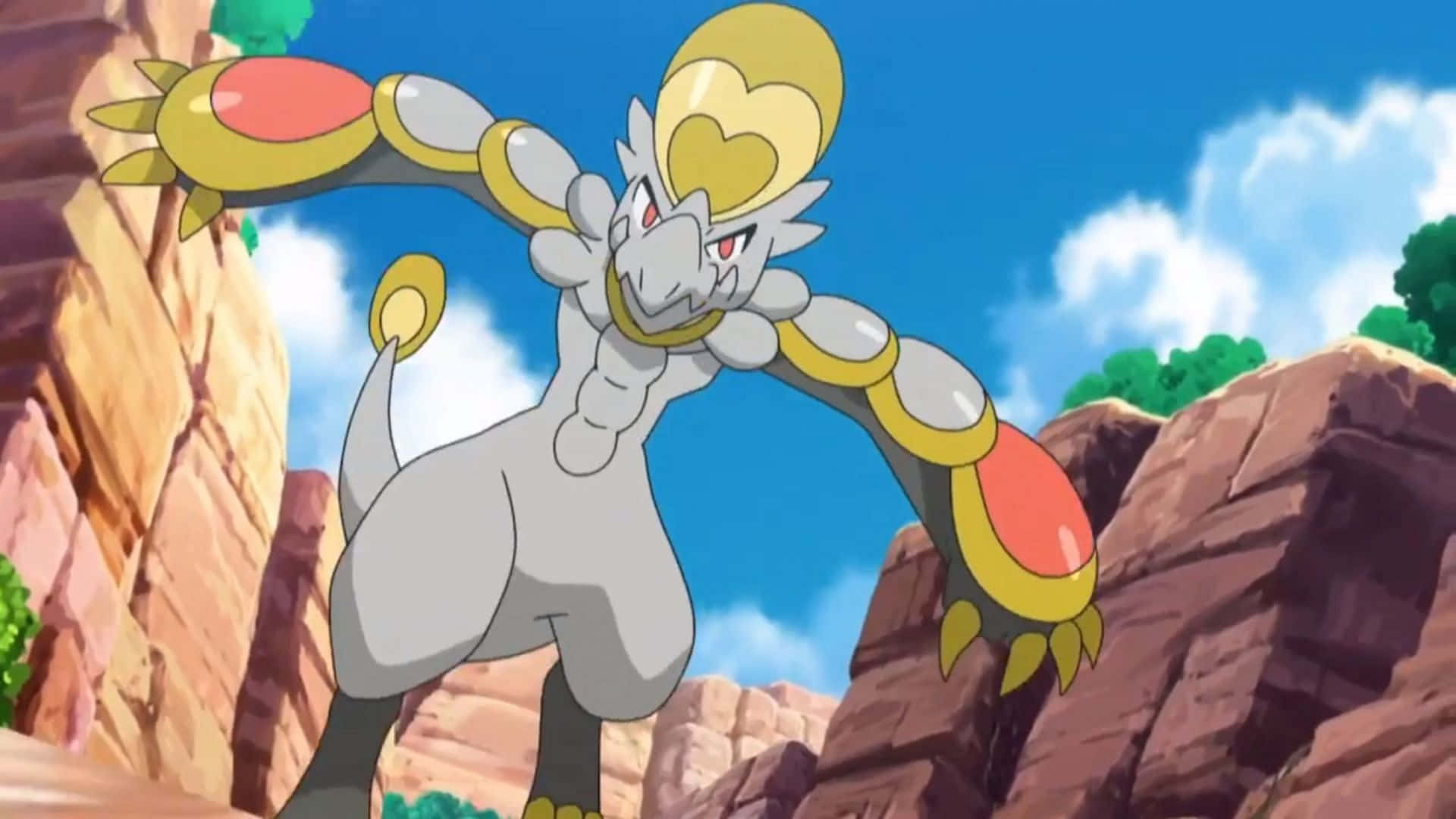 Hakamo-o, attack mode, silver and gold armor, Full HD Desktop Wallpaper