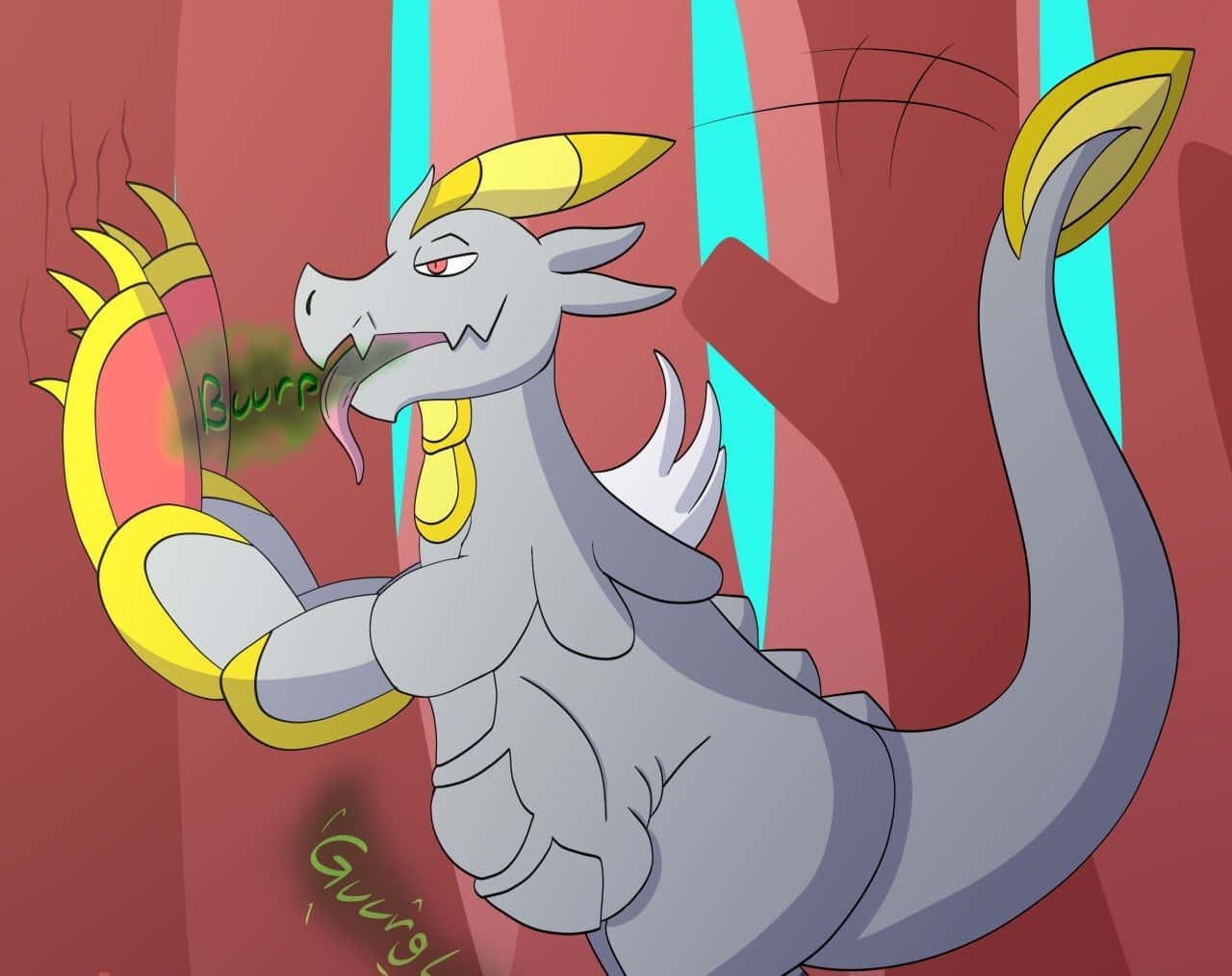 Hakamo-o, yellow horns, tail tip, HD Desktop Wallpaper