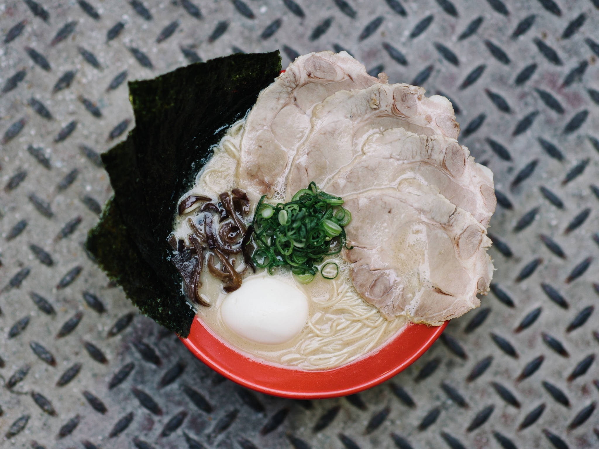 Hakata Ramen, chashu pork, green onions, Full HD Desktop Wallpaper