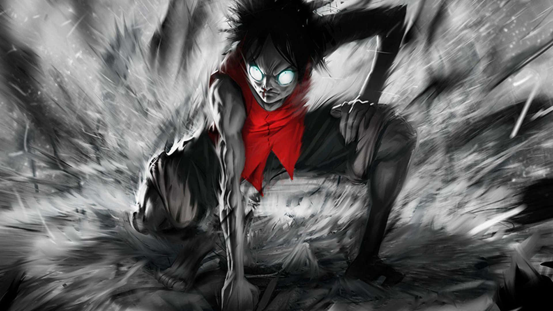 Haki, anime warrior, glowing eyes, Full HD Desktop Wallpaper