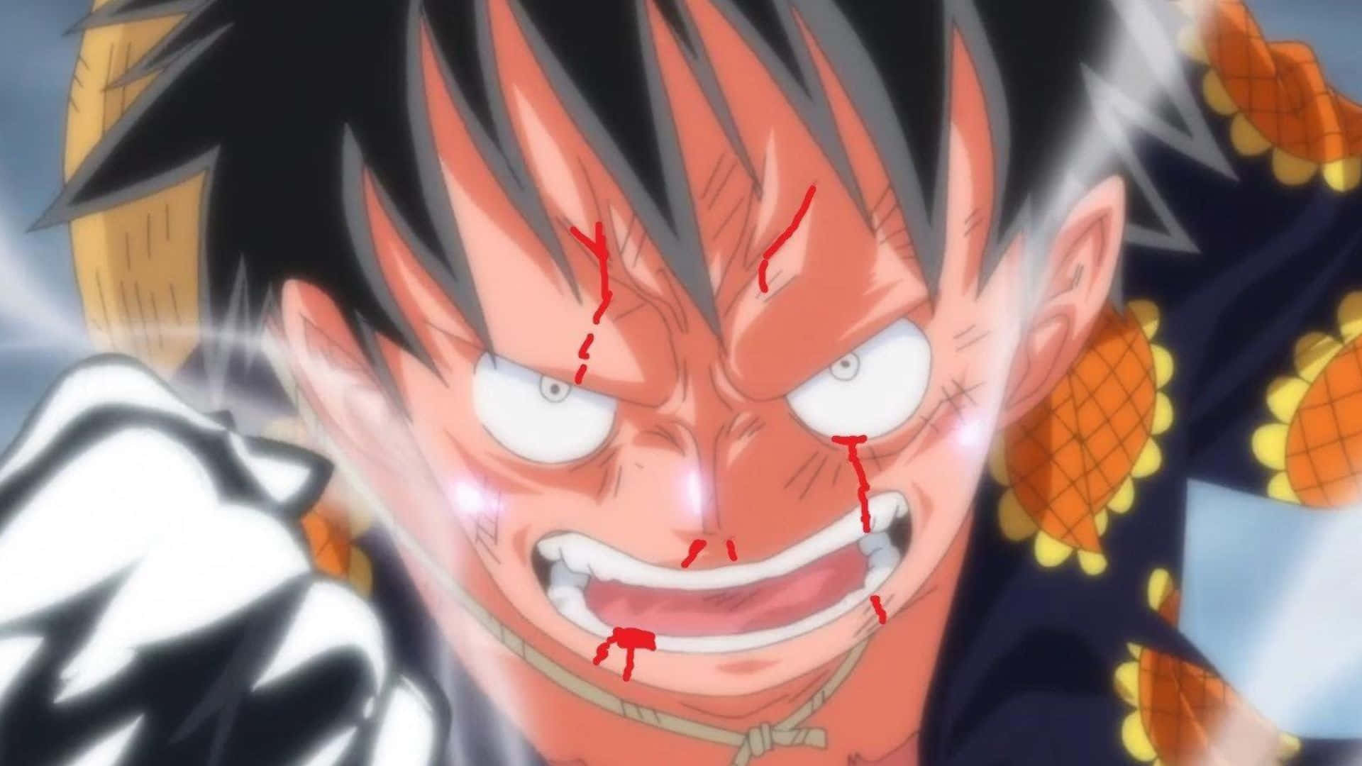 Haki, spiky black hair, red scratches on his face, Full HD Desktop Wallpaper