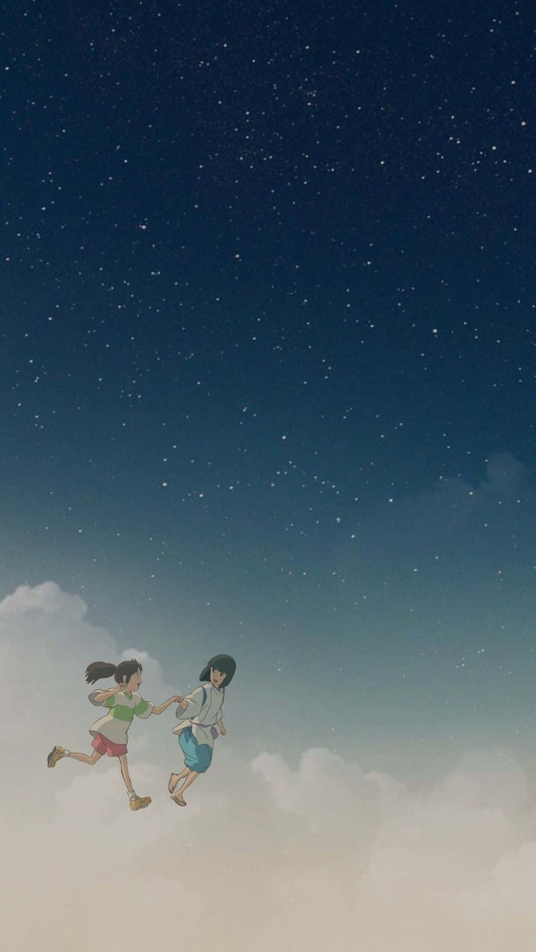 Haku, Spirited Away, starry night sky, HD Phone Wallpaper