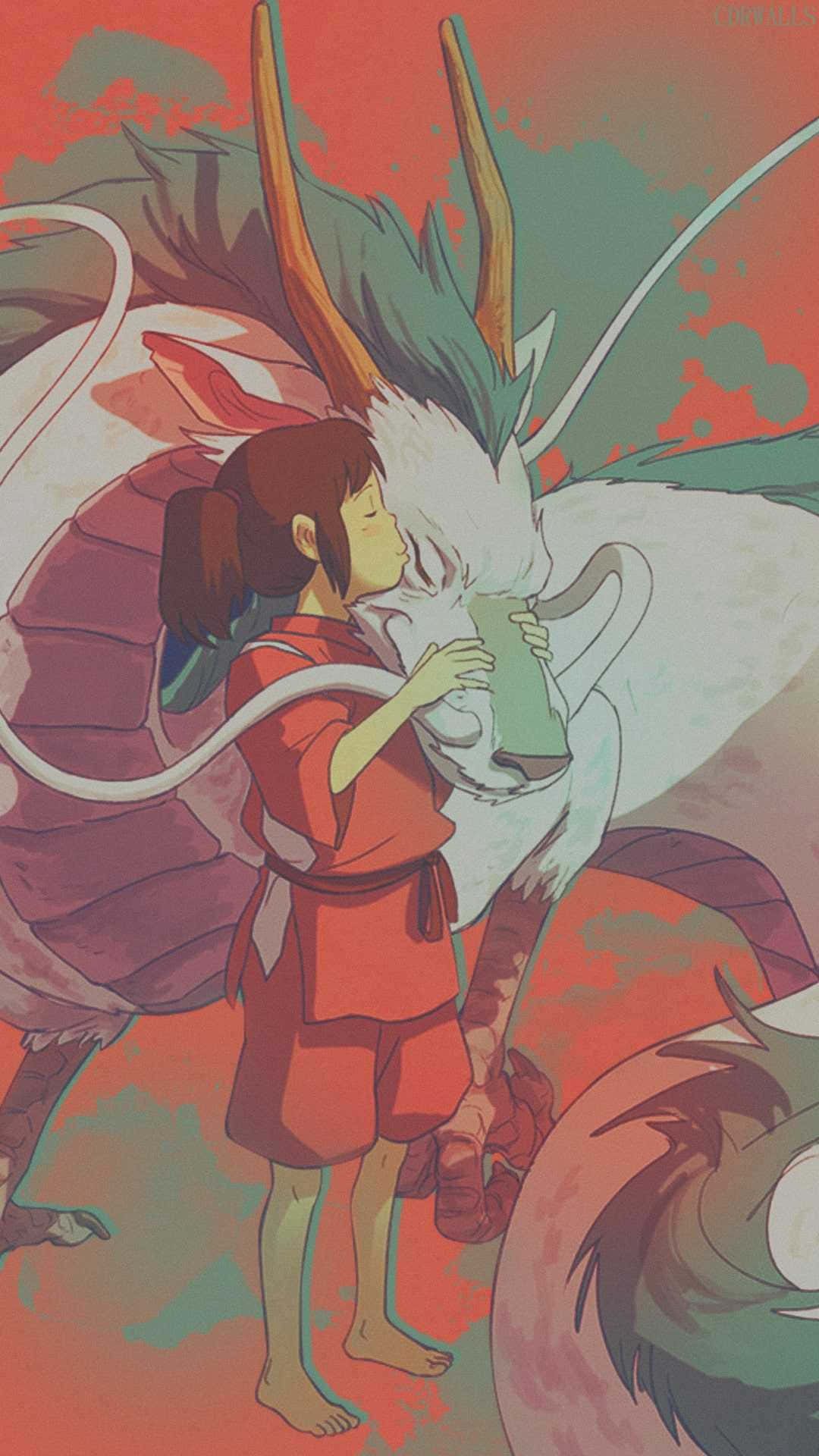 Haku, Spirited Away, white dragon, Full HD Phone Wallpaper