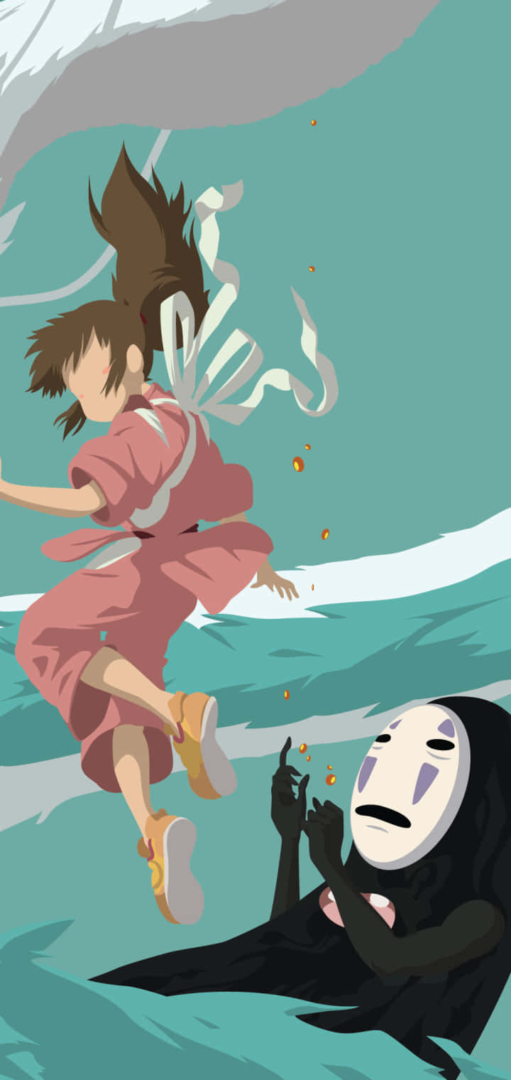 Haku, Spirited Away, pink kimono, HD Phone Wallpaper